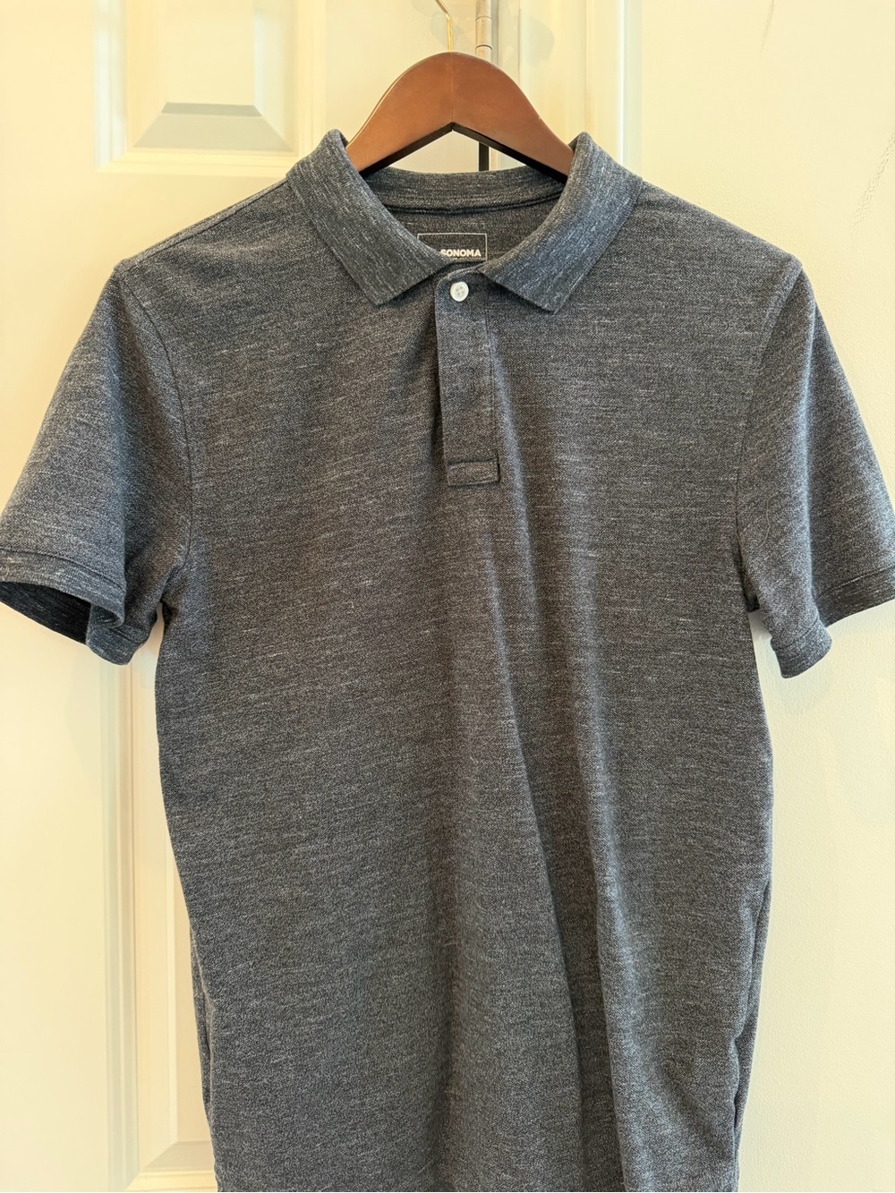 Sonoma Men's Heather Charcoal Gray Polo